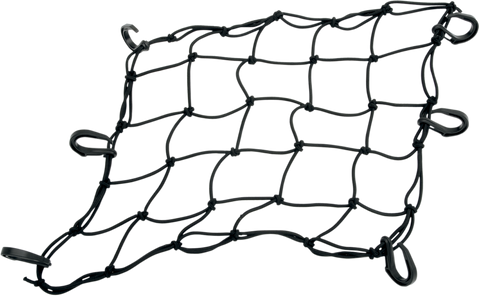 DRAG SPECIALTIES Cargo Net - 15" x 15" - 6 Hook 10-6099BPOM