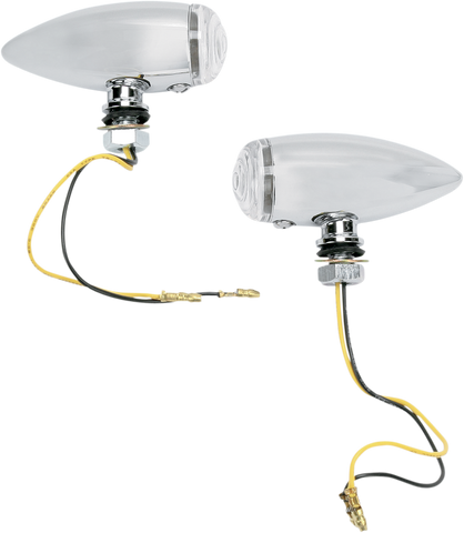 DRAG SPECIALTIES Bullet LED Marker Lights - Smooth - Clear 20-6589SCLED