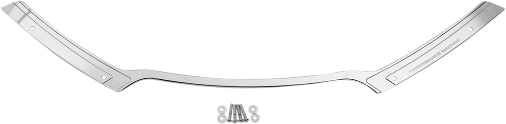 PERFORMANCE MACHINE (PM) Windshield Trim - Scallop - Chrome - FLTR '15-'21 0209-2018SCA-CH