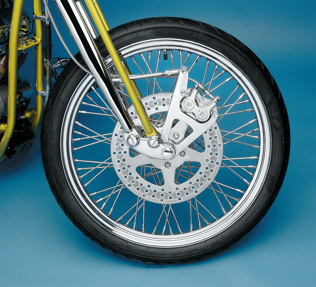 PERFORMANCE MACHINE (PM) Single Disc Caliper - Front - Polished - Springer 88-99 1217-0017P