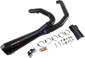 BASSANI XHAUST Short 2:1 Exhaust for FL - Black 1F42RB
