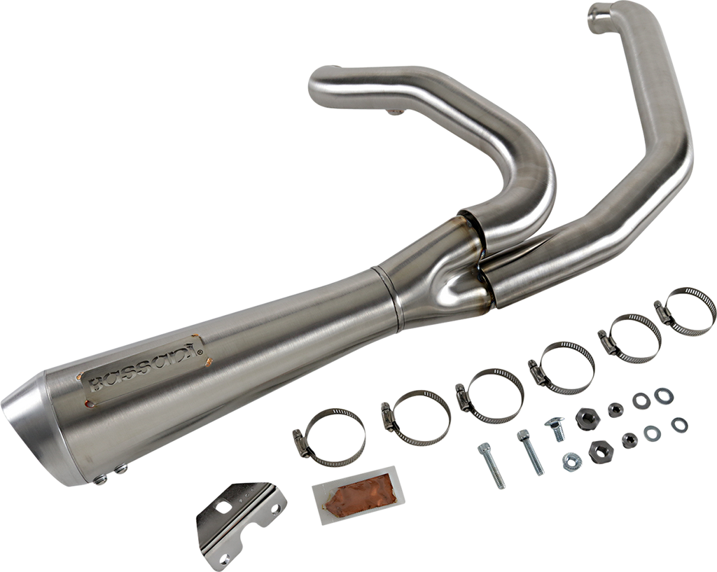 BASSANI XHAUST Short 2:1 Exhaust for FL - Stainless Steel 1F42SS