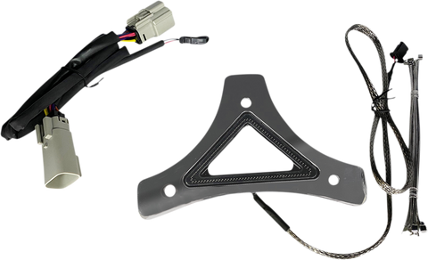 CUSTOM DYNAMICS LED Backrest Light - Run/Brake - Chrome CD-BR-TKE-C