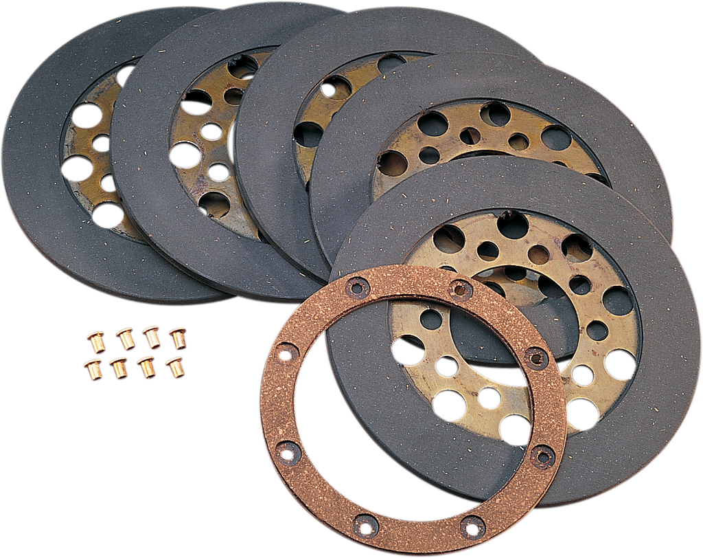DRAG SPECIALTIES Clutch Plate Kit - '68-E'84 Shovelhead 17-0010A-BOX