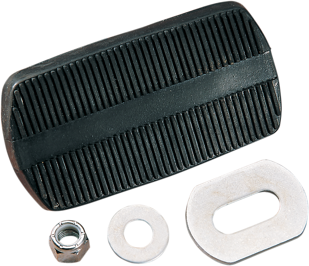 DRAG SPECIALTIES Brake Pedal Pad - Black - FL 17-0413-SC2