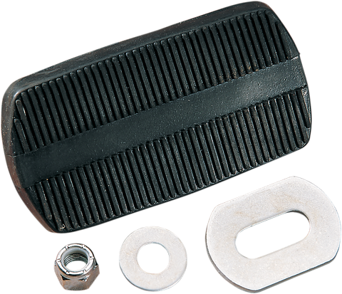 DRAG SPECIALTIES Brake Pedal Pad - Black - FL 17-0413-SC2