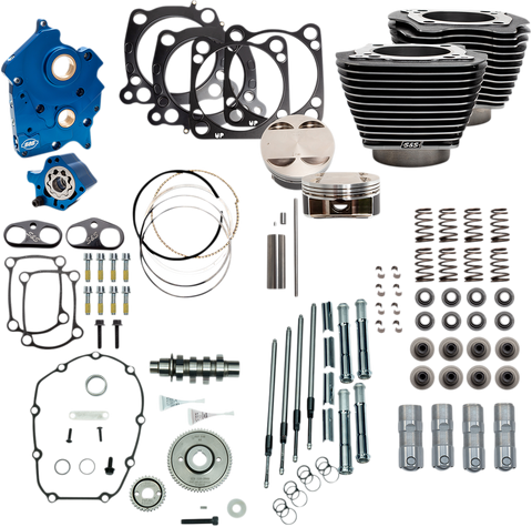 S&S CYCLE 128" Power Package Engine Performance Kit - Gear Drive 310-1108A