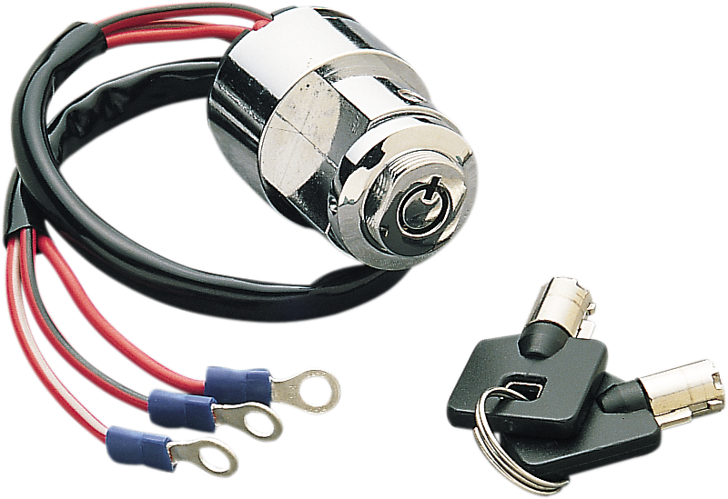 DRAG SPECIALTIES Ignition with Key - Round - F/FXR/XL K714-K3-BC203