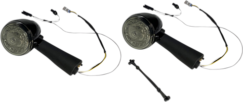 CUSTOM DYNAMICS Rear LED Turn Signal Ringz - Smoke - Scout PB-SCOUT-RR-BS
