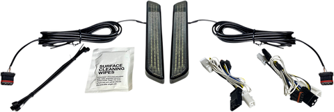 CUSTOM DYNAMICS LED Fork Light - Smoke - Black CD-FORK-BCM-SB