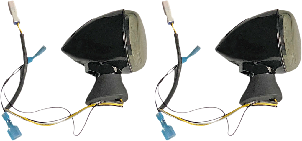 CUSTOM DYNAMICS Front LED Turn Signal - Black - Scout PB-SCOUT-AW-BS