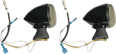 CUSTOM DYNAMICS Front LED Turn Signal - Black - Scout PB-SCOUT-AW-BS