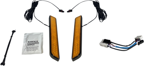 CUSTOM DYNAMICS LED Fork Light - Amber - Black CD-FORK-HD-AB