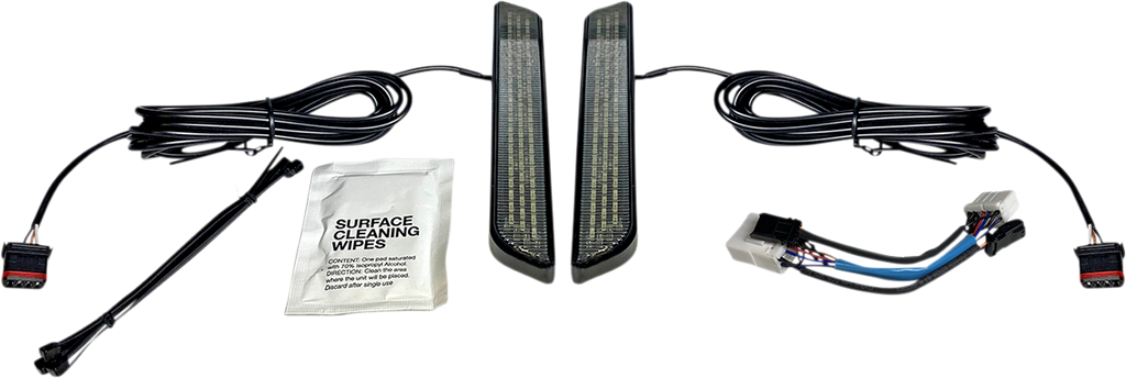 CUSTOM DYNAMICS LED Fork Light - Smoke - Black CD-FORK-HD-SB