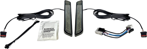 CUSTOM DYNAMICS LED Fork Light - Smoke - Black CD-FORK-HD-SB