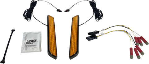 CUSTOM DYNAMICS LED Fork Light - Amber - Black CD-FORK-UNV-AB