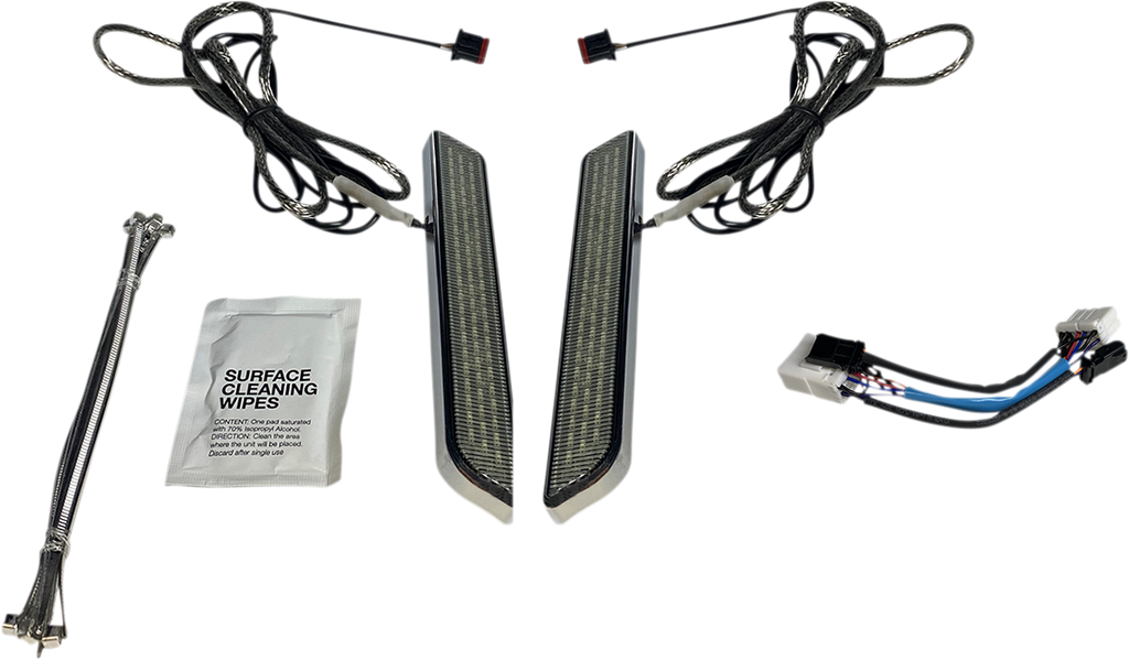 CUSTOM DYNAMICS LED Fork Light - Smoke - Chrome CD-FORK-HD-SC