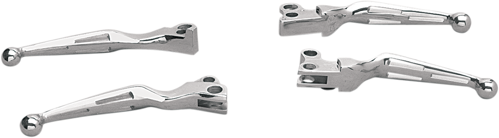 DRAG SPECIALTIES Levers - Slotted - Chrome 07-0571-BC307