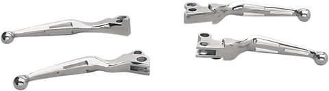DRAG SPECIALTIES Levers - Slotted - Chrome 07-0571-BC307