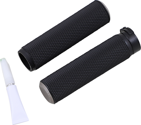 ARLEN NESS Grips - Knurled - Cable - Titanium 07-338