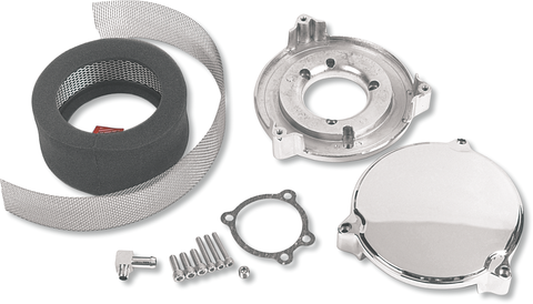 DRAG SPECIALTIES High Performance 6" Dragtron* II Air Cleaner Kit - Chrome 121165