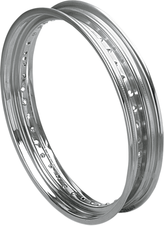 DRAG SPECIALTIES Rim - Drop Center - Rolled Edge - 40 Hole - Silver - 19x2.5 43018-73-PW-LB1