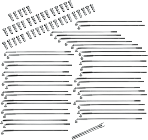 DRAG SPECIALTIES Spoke Set - Front/Rear - Chrome - 6-13/16" 16-0516-BC629