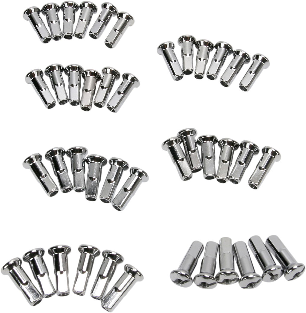 DRAG SPECIALTIES Spoke Nipples - Chrome - Standard Length 16-0500S-42-HC3