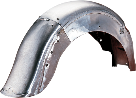 DRAG SPECIALTIES Hinged Read Fender - Raw - Steel 090016-PB-LB2