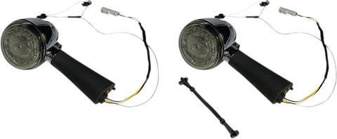 CUSTOM DYNAMICS Rear LED Tun Signal Ringz - Smoke - Scout PB-SCOUT-RR-CS