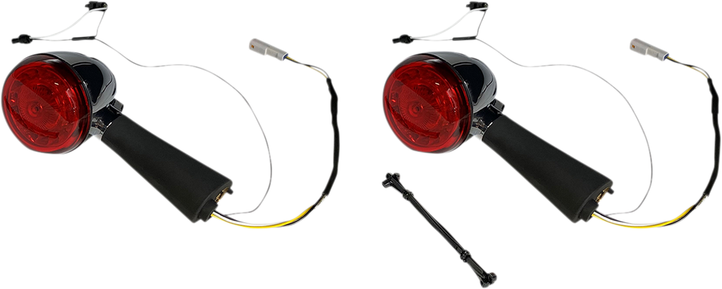 CUSTOM DYNAMICS Rear LED Turn Signal Ringz - Chrome - Scout PB-SCOUT-RR-CR