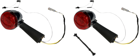 CUSTOM DYNAMICS Rear LED Turn Signal Ringz - Chrome - Scout PB-SCOUT-RR-CR