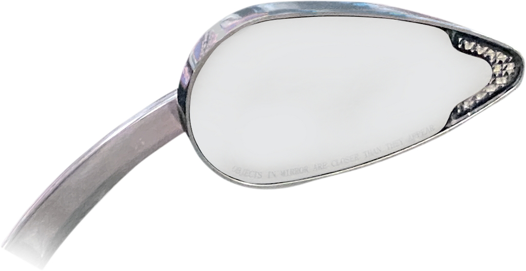 CUSTOM DYNAMICS Mirrors - Dynamic - Side View - Oval - Chrome CD-MIRROR-C