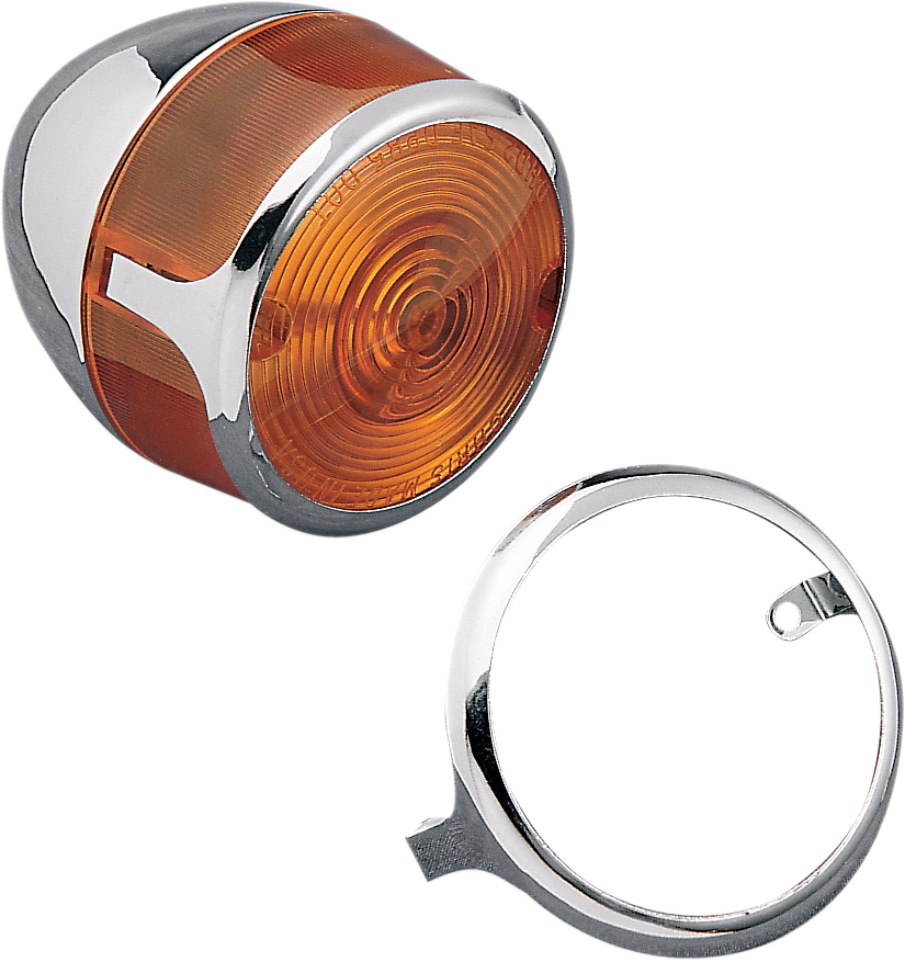 DRAG SPECIALTIES Turn Signal Lens Trim - Chrome 72182