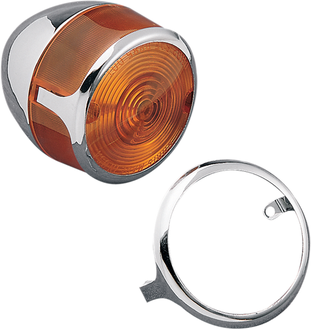 DRAG SPECIALTIES Turn Signal Lens Trim - Chrome 72182