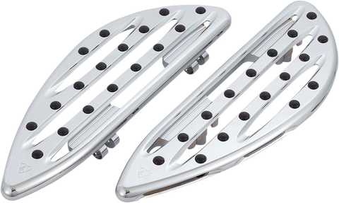 ARLEN NESS Driver Floorboards - Deep Cut - Chrome 410-004