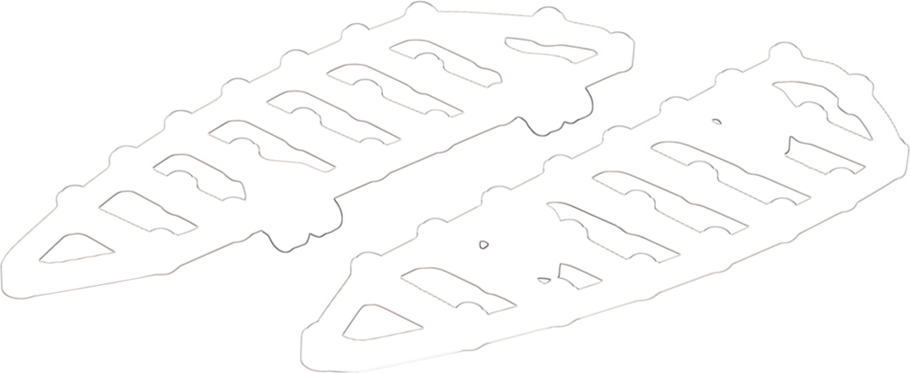 ARLEN NESS MX Driver Floorboards - Titanium 410-013