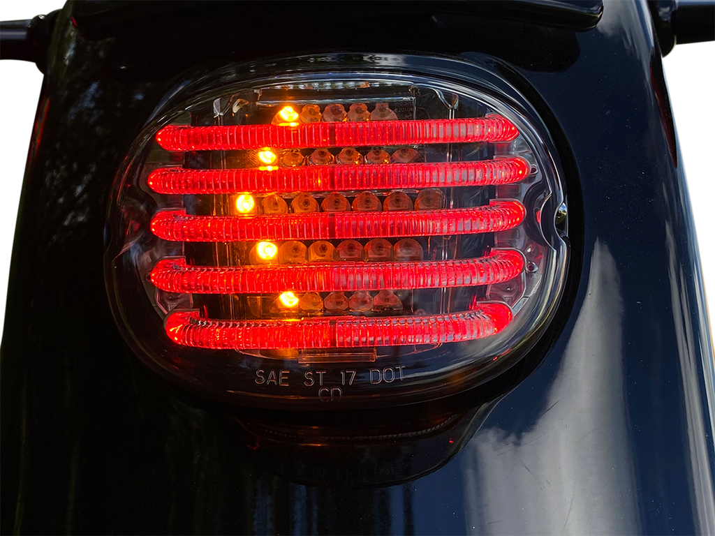 CUSTOM DYNAMICS Taillight/Turn Signal - Top Window - Smoke Lens PB-TL-INT-TW-S