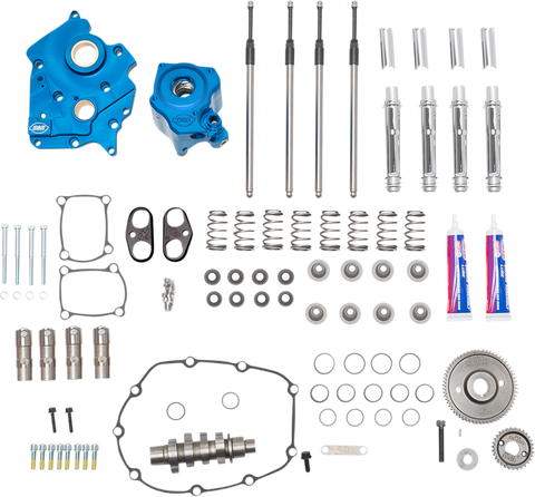 S&S CYCLE Cam Chest Kit with Plate - Gear Drive - Water Cooled - 540 Cam - Chrome Pushrods - M8 310-1117