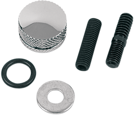DRAG SPECIALTIES Seat Mounting Knob - Chrome - Knurled 902132 SC-1