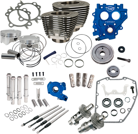S&S CYCLE 100" Power Package Performance Kit - Gear Drive - Black 330-0665