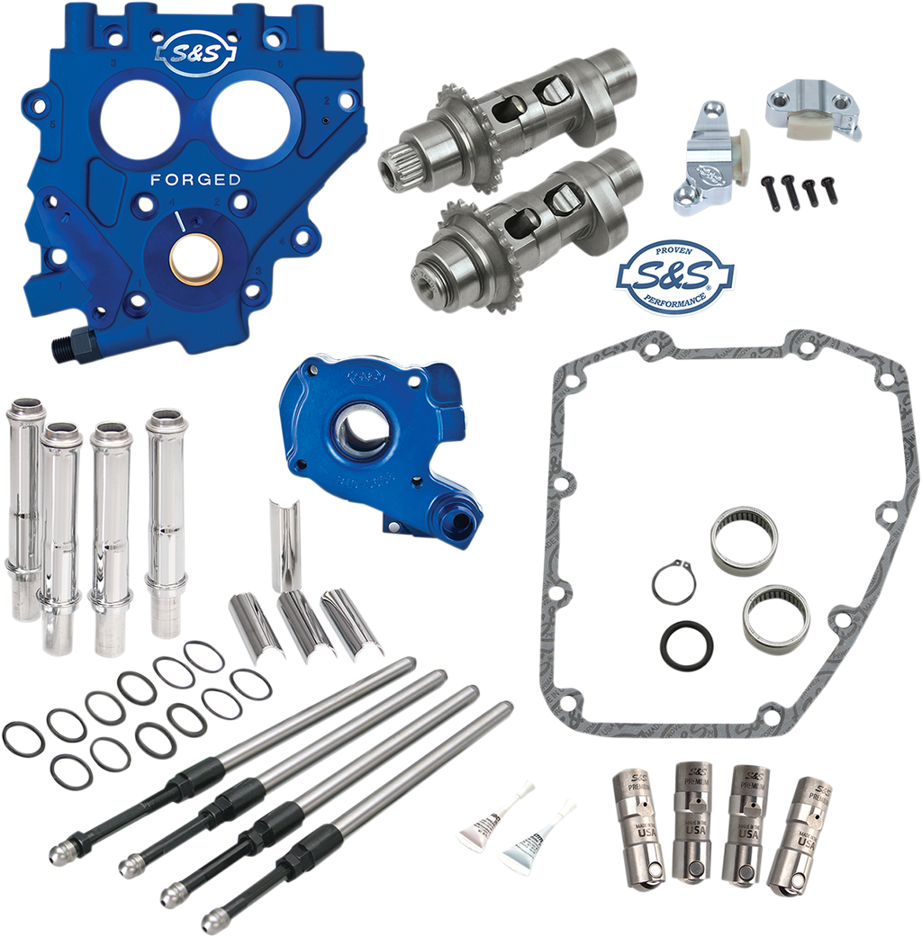 S&S CYCLE Cam Chest with Plate Kit - 551CE - Easy Start Cams - Twin Cam 330-0544