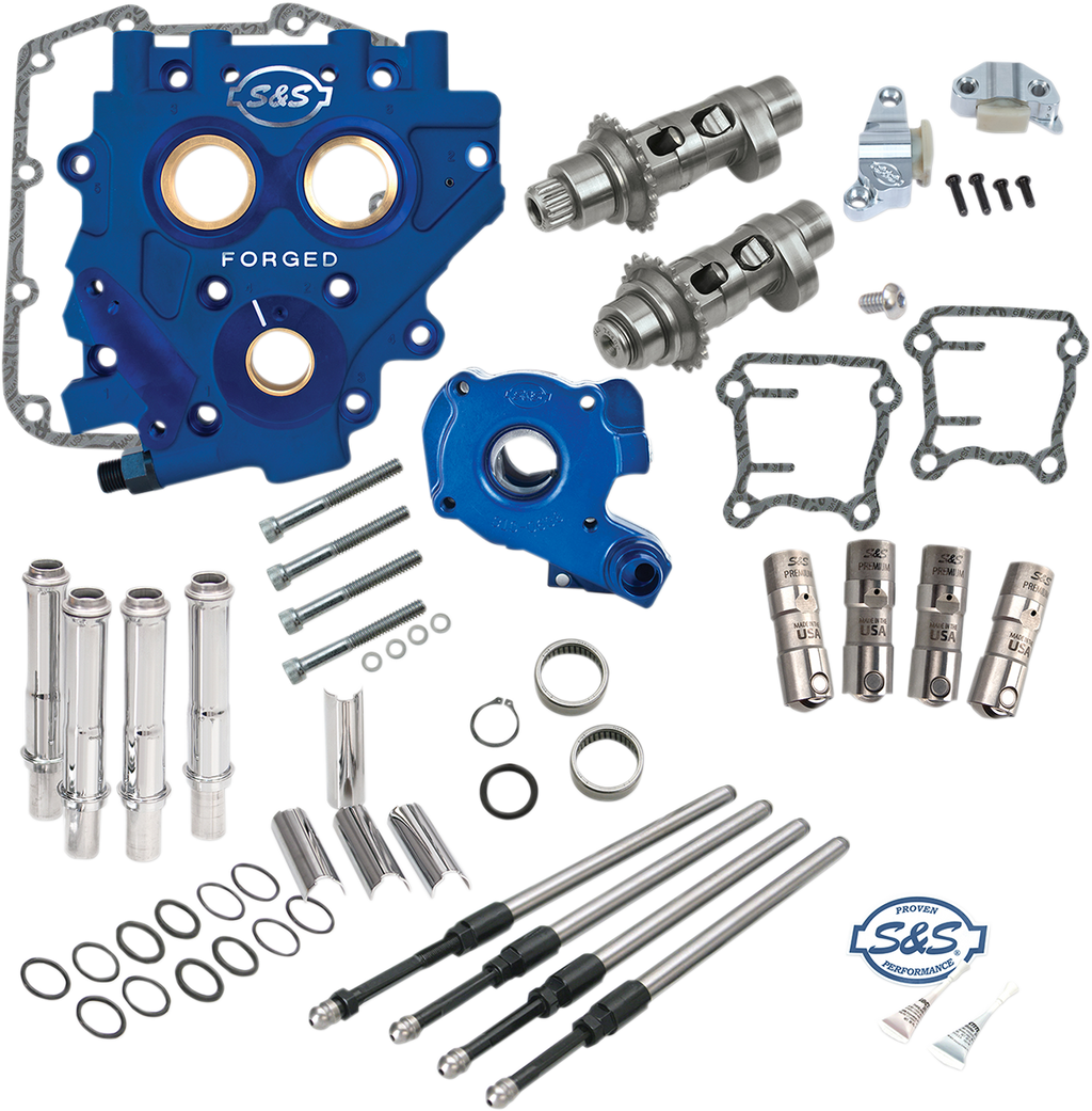 S&S CYCLE Cam Chest with Plate Kit - 585CE - Easy Start Cams - Twin Cam 330-0546