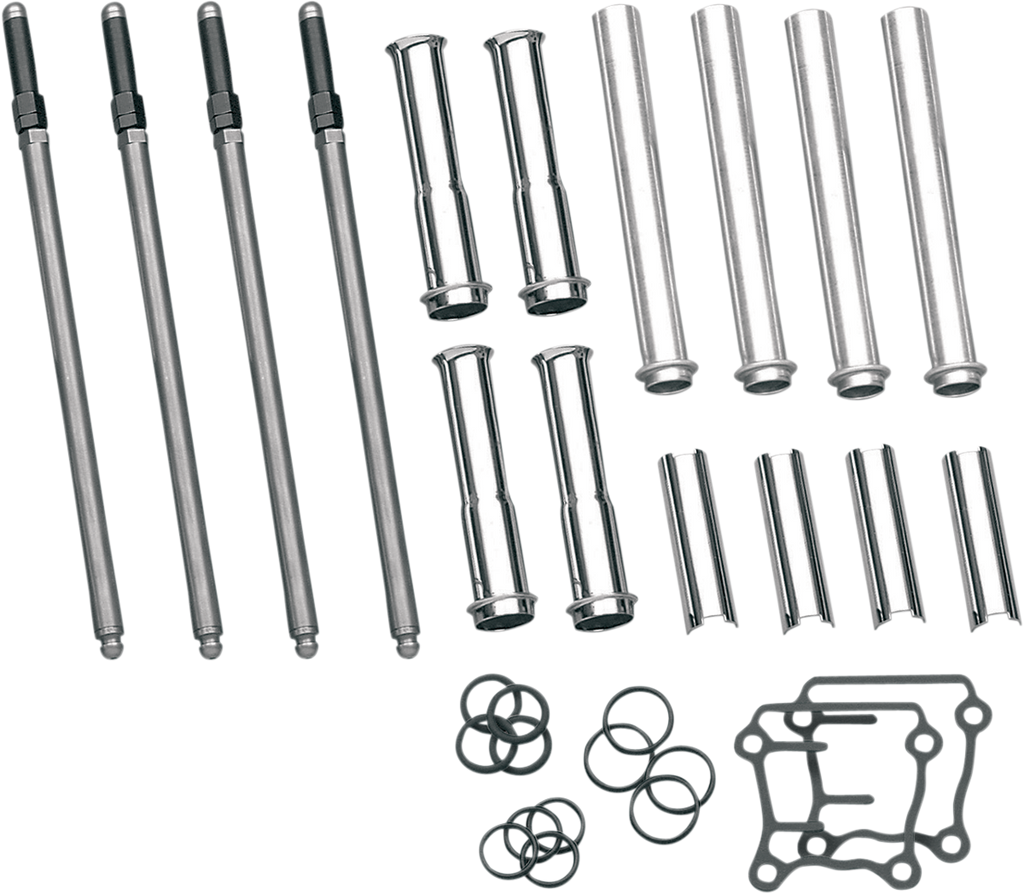 S&S CYCLE Adjustable Pushrod Cover Kit - Twin Cam 93-5095