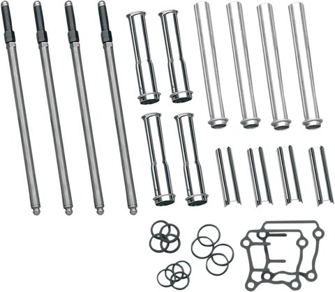 S&S CYCLE Adjustable Pushrod Cover Kit - Twin Cam 93-5095