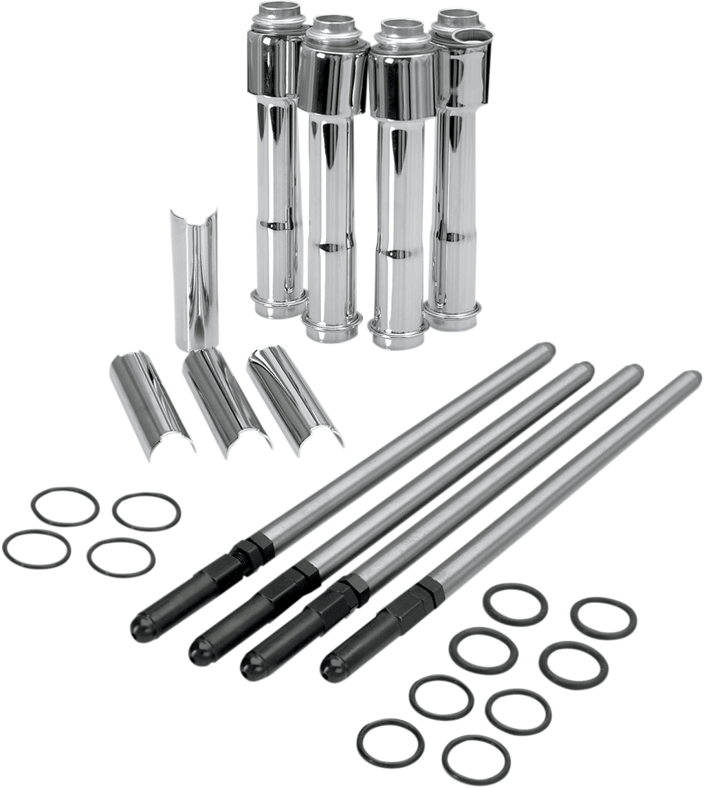 S&S CYCLE Adjustable Pushrod Cover Kit - XL 930-0024