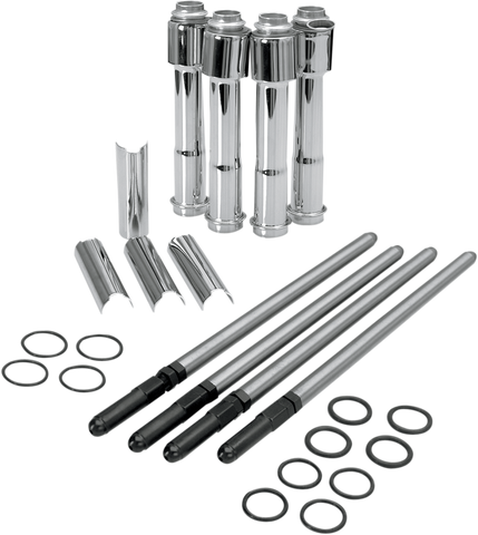 S&S CYCLE Adjustable Pushrod Cover Kit - XL 930-0024