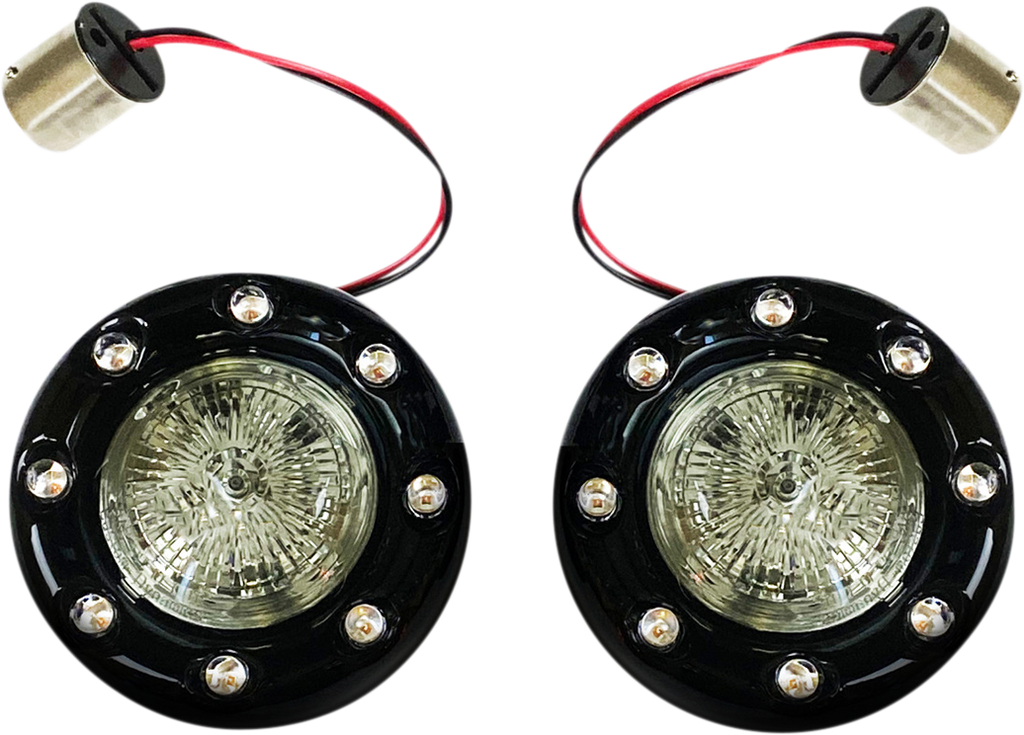 CUSTOM DYNAMICS Bullet Turn Signal 1156 - Black - Smoke Lens PB-BR-RR 56-BS