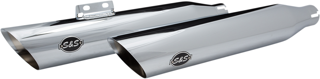 S&S CYCLE Slash Cut Mufflers - 50 State - Chrome 550-0753B