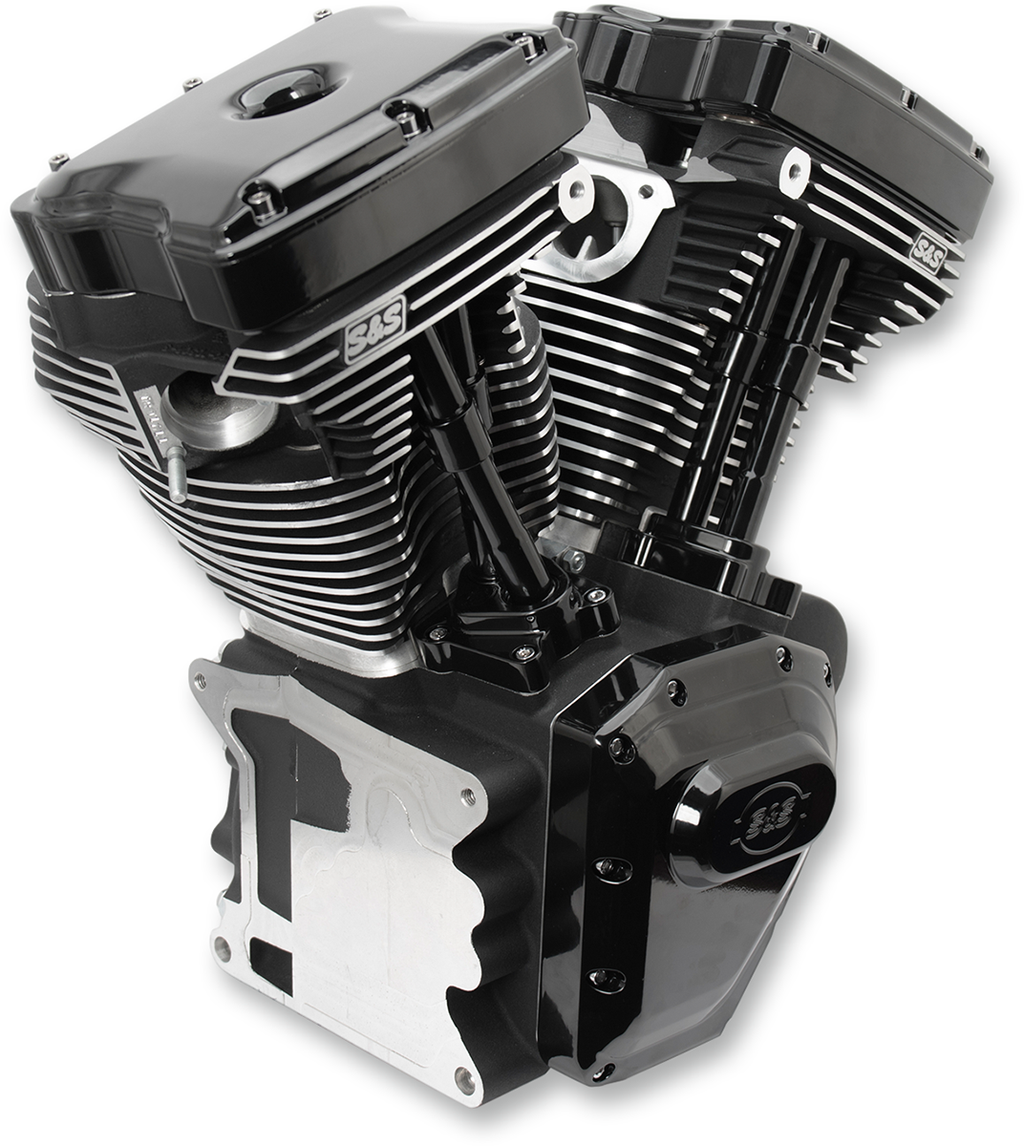 S&S CYCLE T124 Long Block Engine - Black - FXD | FXDWG 310-0900A